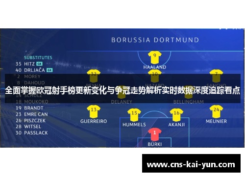 全面掌握欧冠射手榜更新变化与争冠走势解析实时数据深度追踪看点 全面掌握欧冠射手榜更新变化与争冠走势解析实时数据深度追踪看点